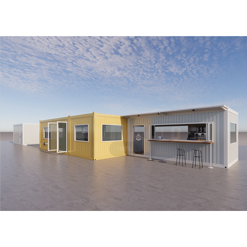 prefab shipping container cafe and restaurant